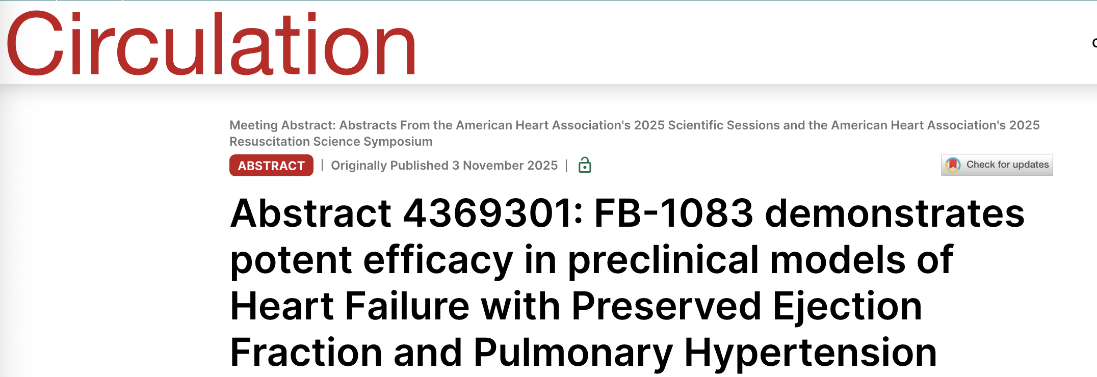 American Heart Association 2025